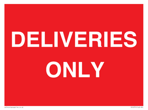 DELIVERIES ONLY